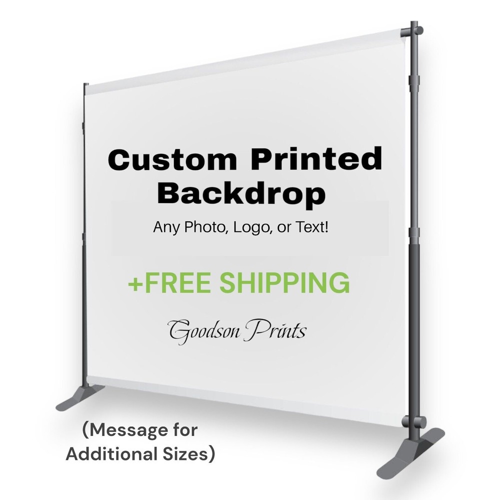 Fast Custom Printed Photography Event Vinyl Backdrops (8' x 7') - FREE SHIPPING